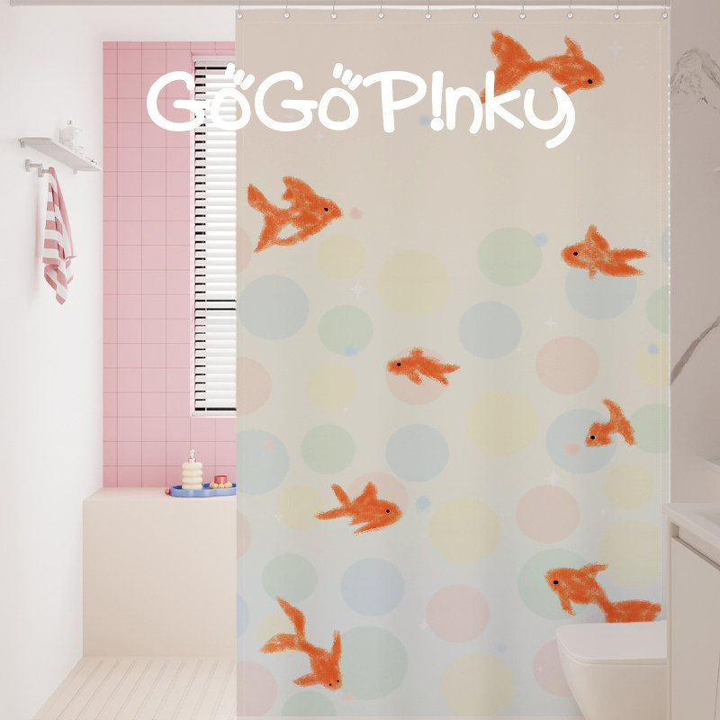 简约家用浴室浴帘卫生间厕所淋浴间防水帘隔断挂帘免打孔门帘百搭