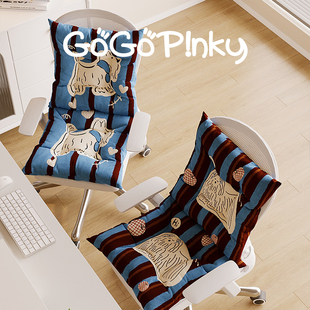 复古卡通家用坐垫秋冬保暖隔凉办公室转椅垫子学生宿舍座椅靠背垫