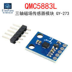 QMC5883L (màn hình lụa HA5883) mô-đun cảm biến từ trường ba trục la bàn điện tử la bàn bảng GY-273