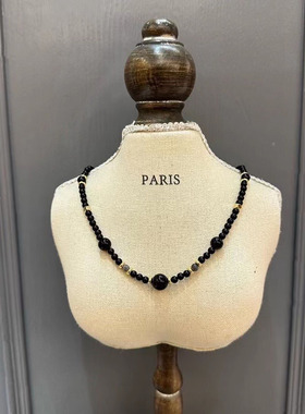 项链ZHAZHA韩国新款黑色高级