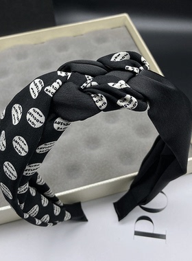 发箍新款网红气质宽边头箍高颜值时尚韩版编织发卡高档高级感甜美