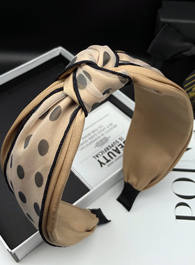 发箍女2022年网红新款高颅顶发卡高级感复古头箍宽边压发发捆