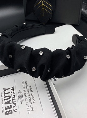 2025新款发卡发箍女公主风气质镶钻外戴发捆头饰宽边压发洗脸头箍