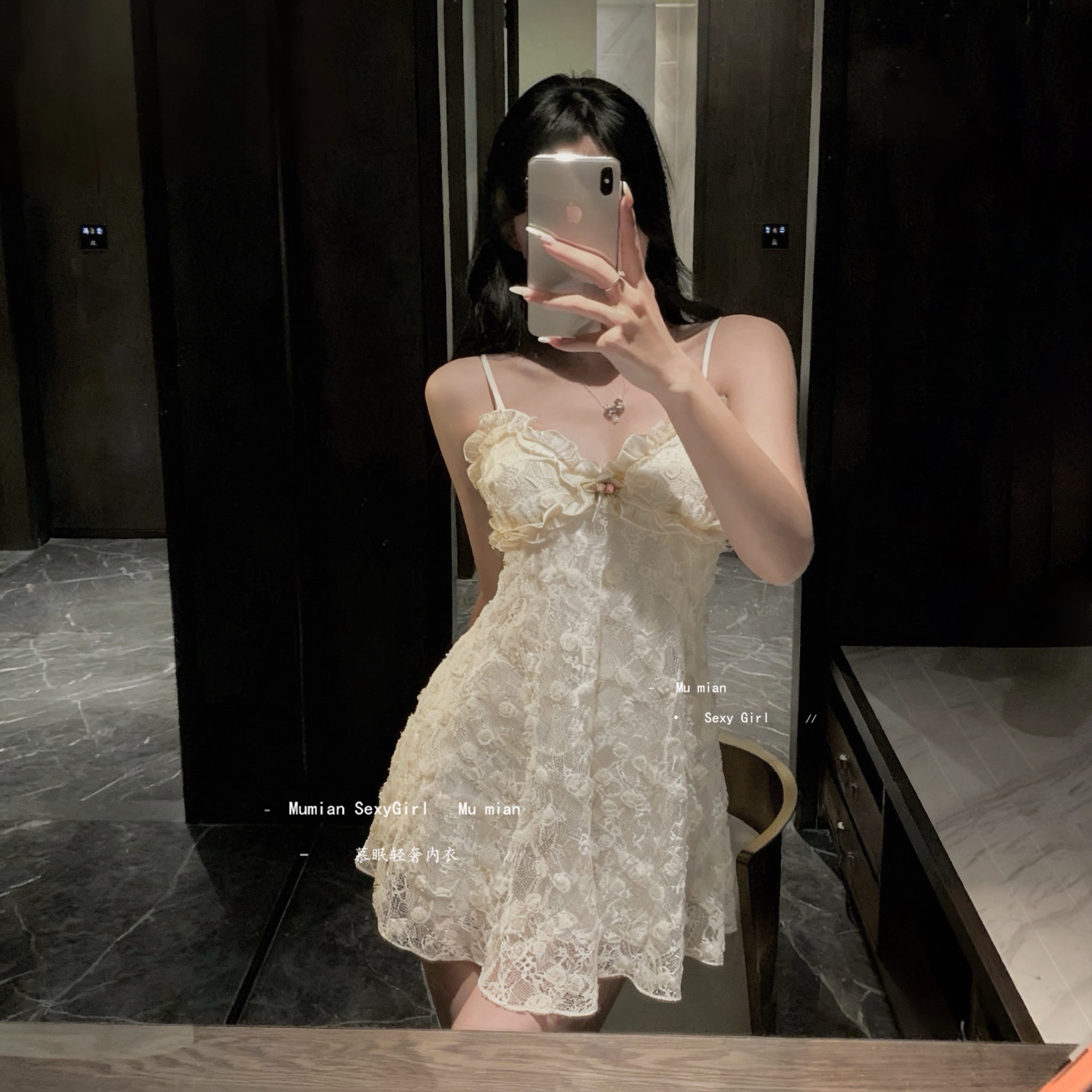 性感睡裙精致蕾丝睡衣大码战袍女