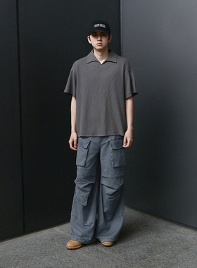 BPCALL25SS 阿酸POLO衫短袖宽松简百搭美式复古春夏新品男女通款