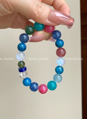 乌萨奇丨天然多宝水晶手串设计款 平安纳福 勇气和事业~烦恼没啦