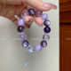 星系 天然紫水晶设计款 手串玻利维亚九紫离火原创手链生日礼物女