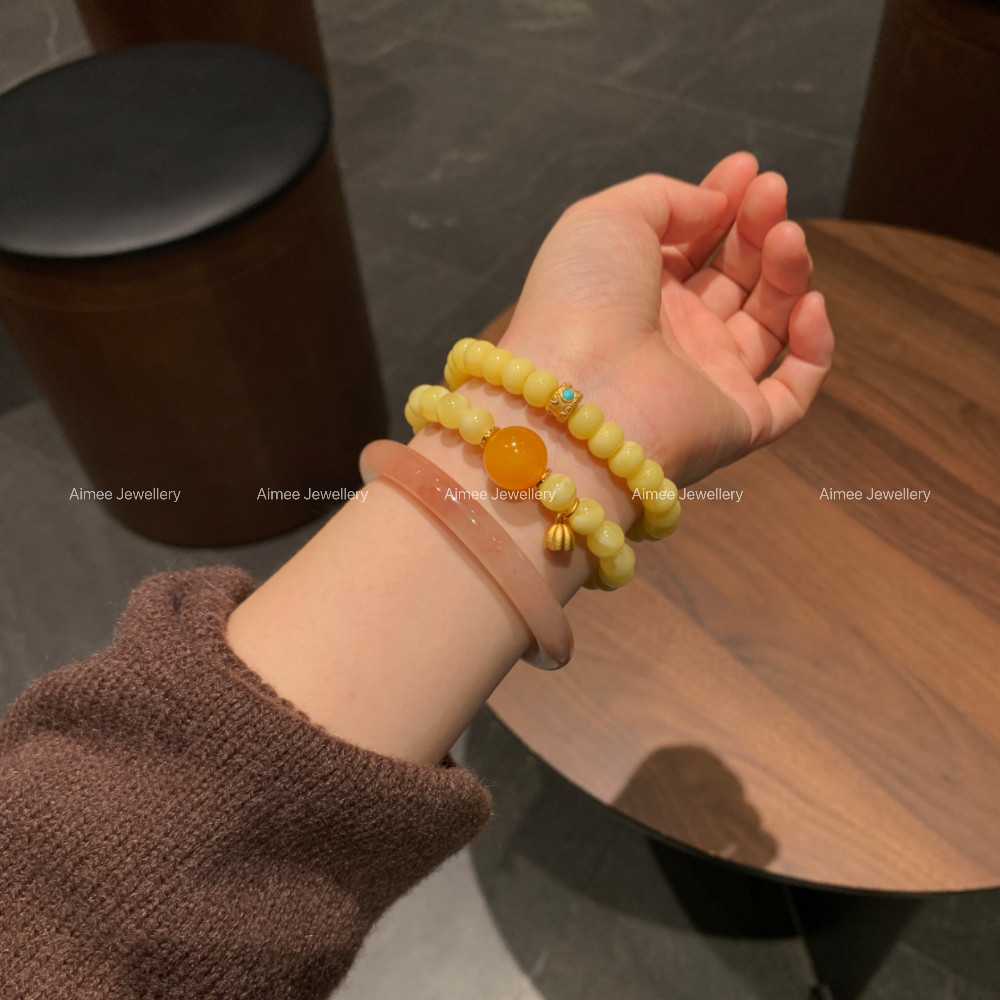 梨花小隐丨天然蜜蜡手串药片小众设计师款高级感 小珠子女款礼物,珠宝/钻石/翡翠,手饰,淘宝优惠券,粉丝福利购,淘宝优惠卷