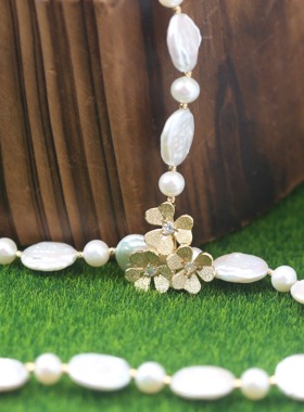 网红巴洛克夏季不规则强光颈链