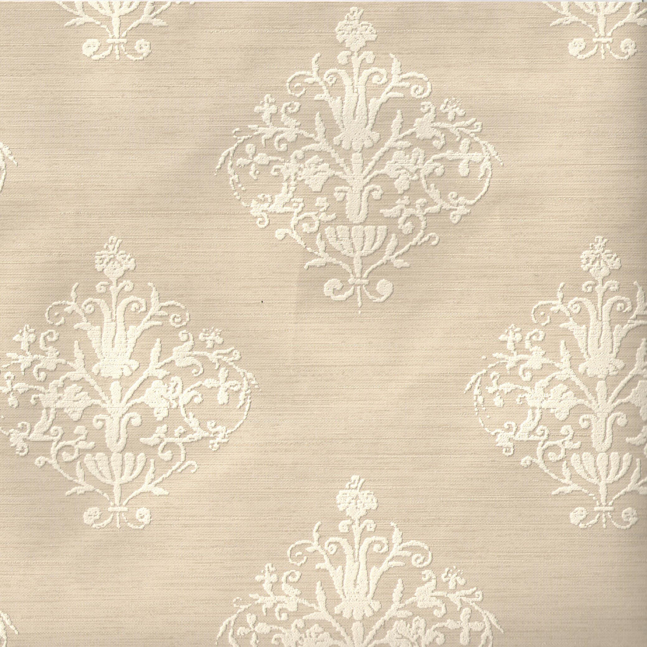 日本进口壁纸香槟金高档欧式花客厅卧室主人房墙纸装饰现货包邮