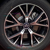 23款 饰熏黑化划痕修复变色碳纤维膜 比亚迪汉dmi专用轮毂贴纸改装