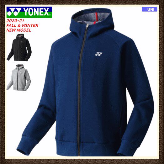 YONEX尤尼克斯羽毛球服男女宽松连帽保暖外套休闲长袖运动服上衣