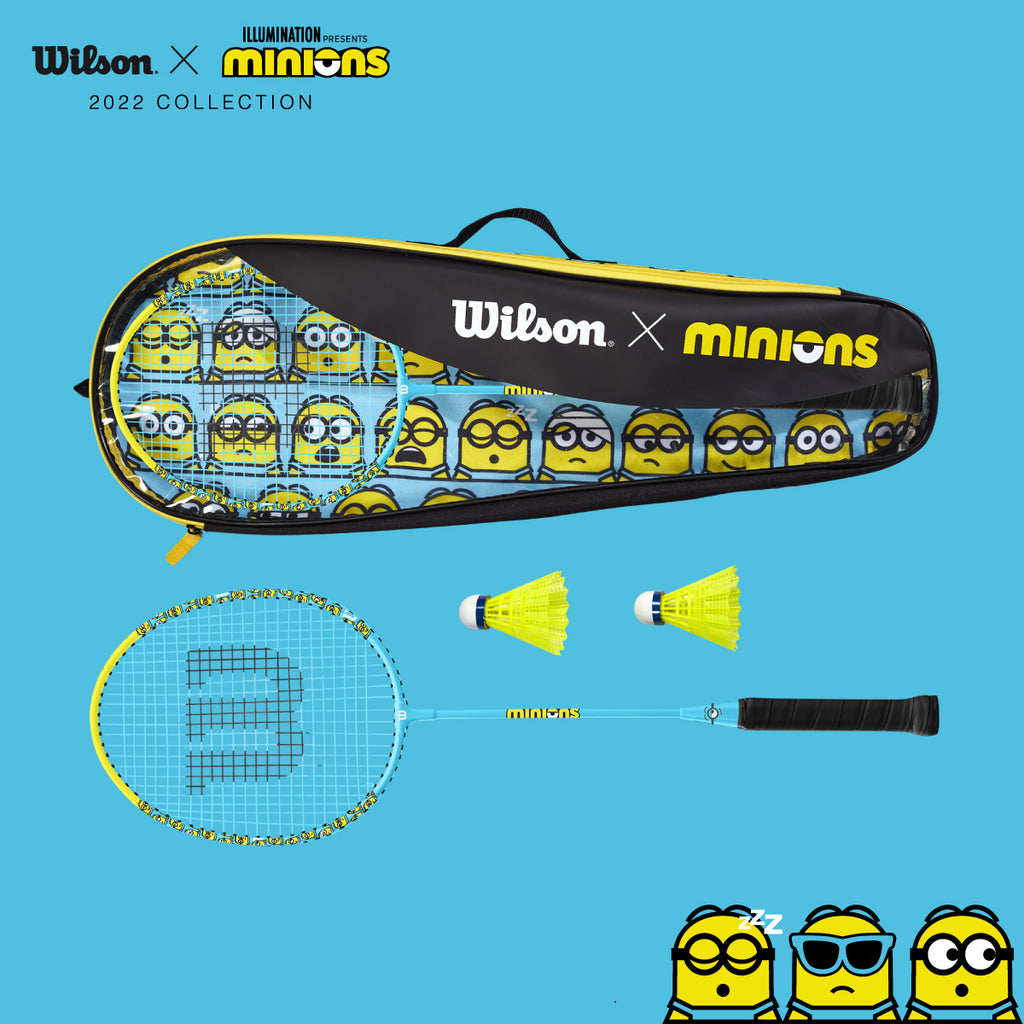 日本代购Wilson威尔逊羽毛球拍小黄人 2.0 羽毛球套装球拍