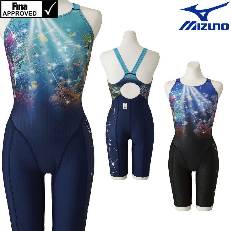 Mizuno美津浓女平角防水连体泳衣