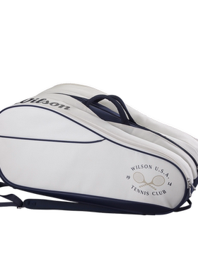日本代购Wilson威尔逊球拍包 12PK 可存放12个球拍110周年限量