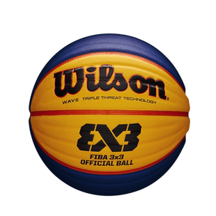 24年新款Wilson威尔逊3X3 官方比赛用球 6 号橡胶户外人造皮革