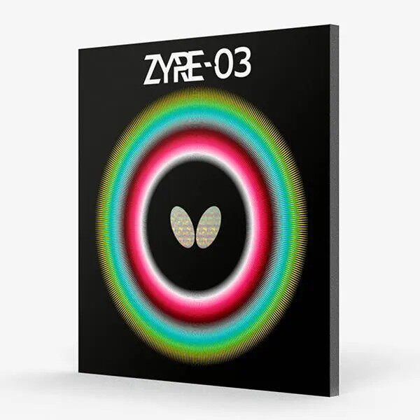 新款日本Butterfly蝴蝶ZYRE-03防弧内能涩性胶皮进攻型反胶