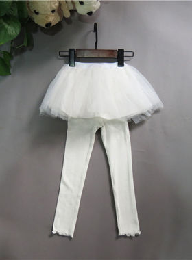 巴沙丁丁春秋款童装裤裙中大童针织弹力打底裤女童腰裙71147