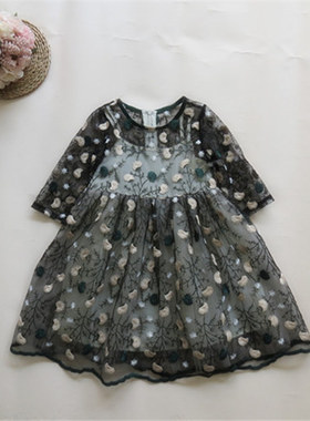 33春秋款童装连衣裙纱纱公主裙重工仙女裙多款包邮19678礼服裙