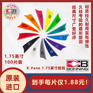 博宁Bohning原装进口X箭羽1.75英寸室外原野3D盾型100片装