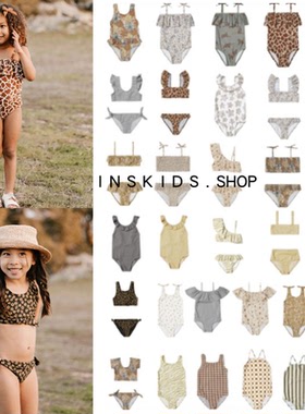 ins爆款23夏季女童连体吊带花边泳衣宝宝度假防晒分体泳装泳裤