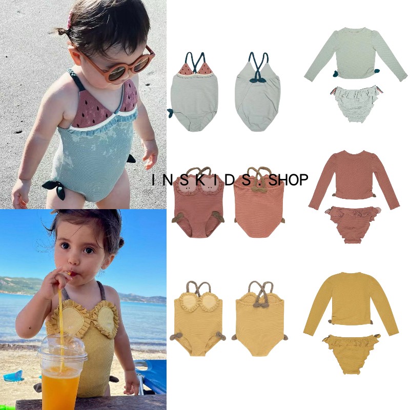 do吊带连体泳衣花边长袖分体泳装