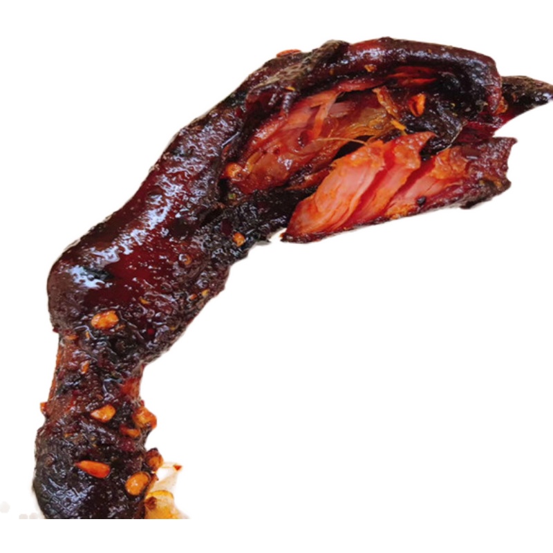 满108包邮辣谜腊肠鸭爪180g真空装王胡子湖南特产小吃休闲零食