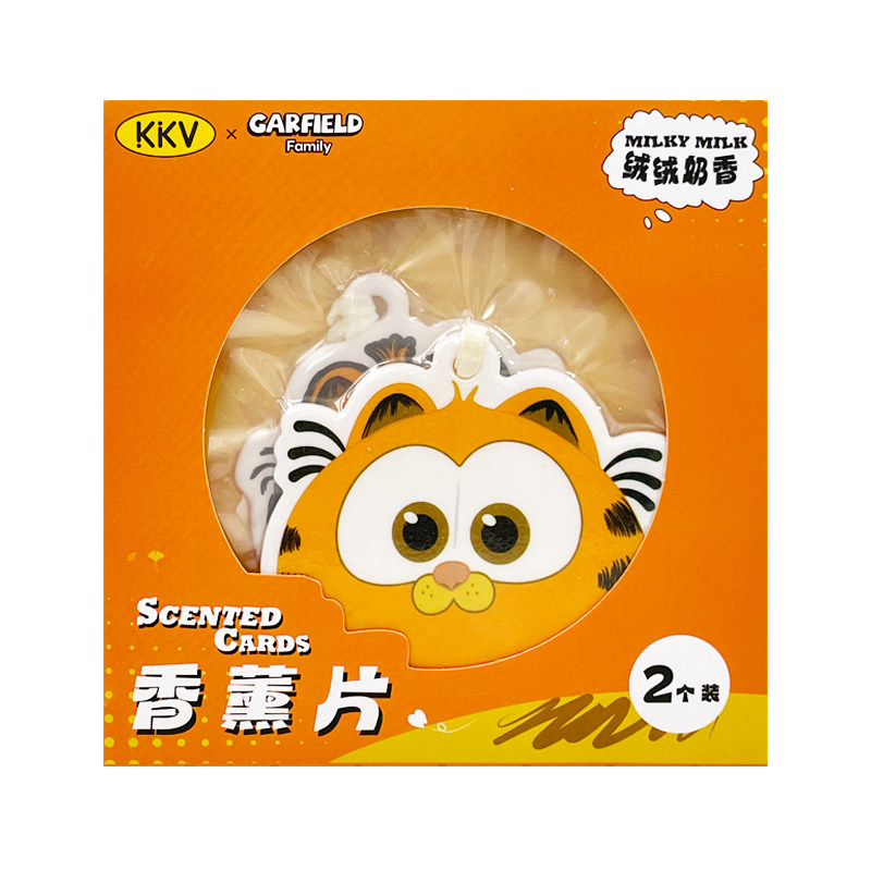 KKV正品加菲猫卡通可爱香薰片室内持久留香车载衣柜家用香氛挂件图片