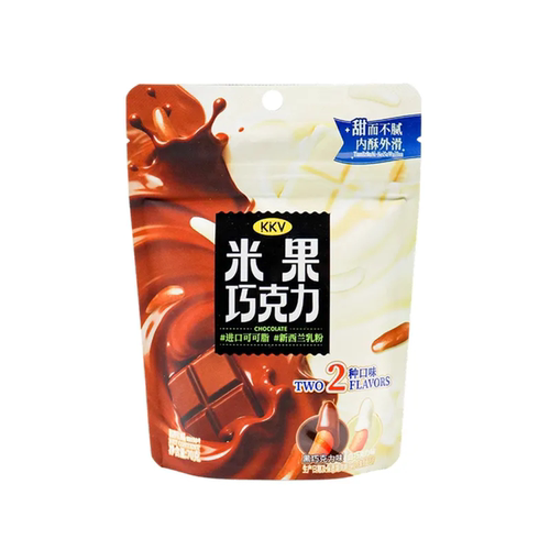 KKV国内代购冻干水果风味酸奶脆巧克力橙皮白巧克力零食