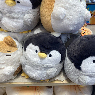 软乎乎企鹅三花猫公仔可爱玩偶送礼物 party国内代购 the green