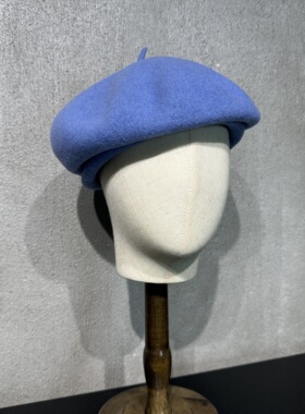 高端经典版 5色 100%纯羊毛 可调节独特女士秋冬贝雷帽