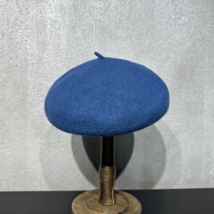 高端经典版 8色 100%纯羊毛 弹力边女士秋冬贝雷帽