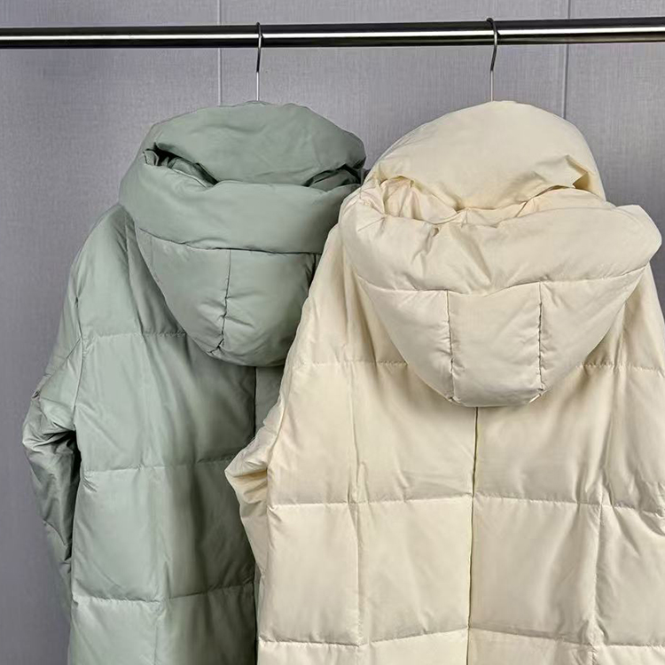 【1209】冬季新款青年流行时尚户外运动休闲鹅绒长款女士羽绒服SW