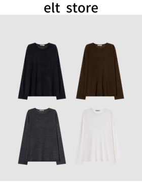 轻薄透气斜线羊毛衫2146