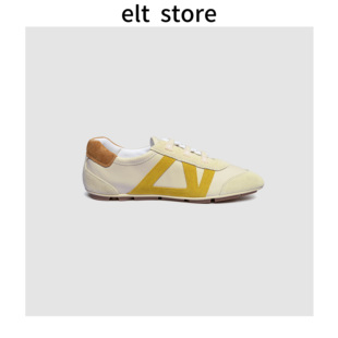 拼色方头系带休闲鞋 1708