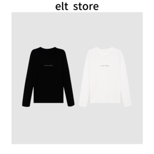 字母圆领长袖 T恤1719