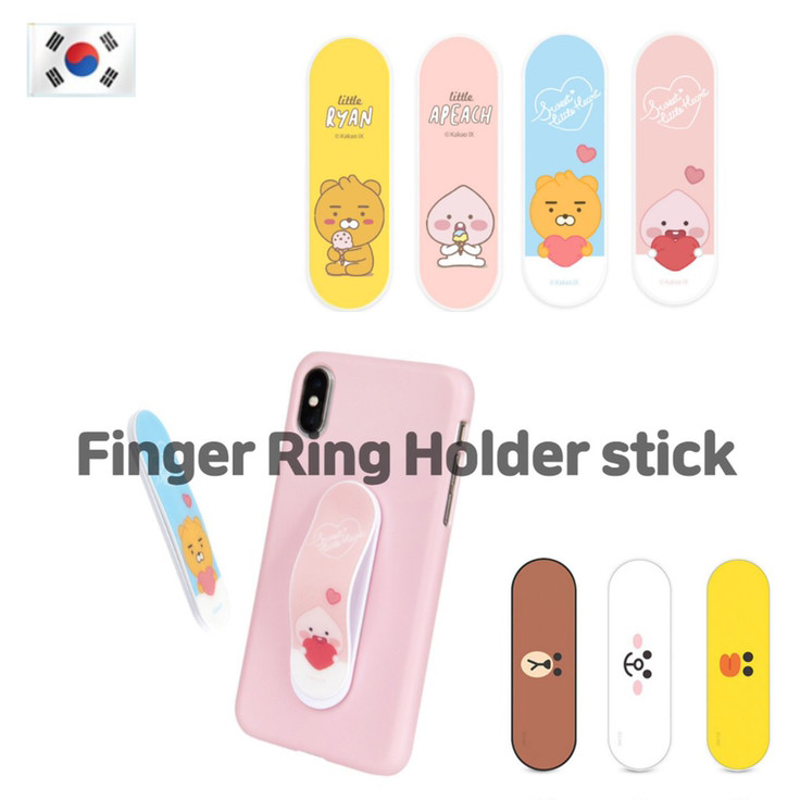 KAKAO FRIENDS LINE手机指环支架通用手指扣环  卡扣式粘贴 支架