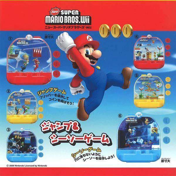 初代超级玛丽兄弟马里奥Wii迷你游戏机 SUPER MARIO扭蛋 掌机转蛋
