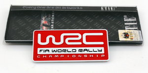 WRC铝车标烤漆车标拉力锦标改装配件侧标车友会定制