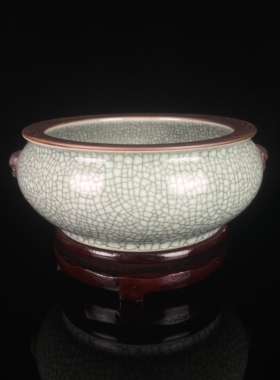 手工居家景德镇仿古开片陶瓷中式