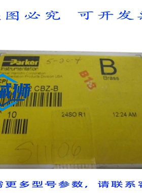 原装供应 10个PARKER 6-2 CBZ-B CPI NSMP