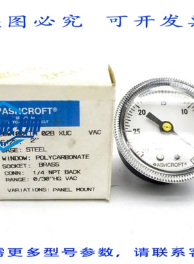 原装供应 ASHCROFT 20W1001TH02BXUCVAC 0/30 HGVAC 2 NSMP