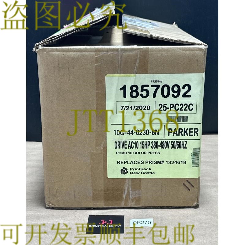 原装供应- Parker AC10 变频驱动器 10G-44-0230-BN 15Hp 380-480