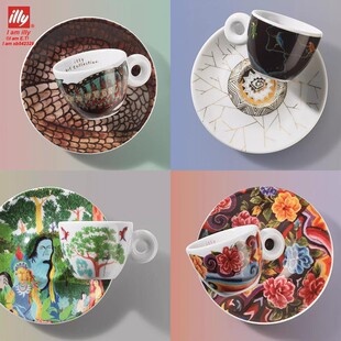 意大利illy咖啡杯礼盒2024第60届威尼斯艺术双年展典藏浓缩卡布杯