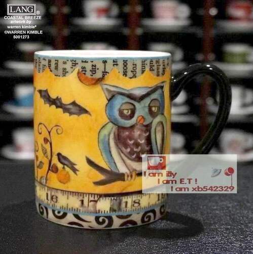 外贸精品lang马克标准季节咖啡杯