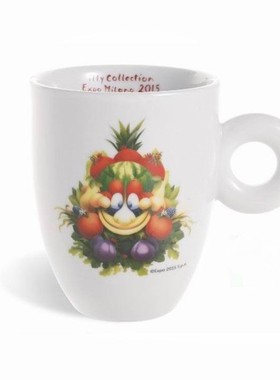 illy咖啡2015年EXPO米兰世博吉祥物典藏杯 马克 拿铁杯 正版现货