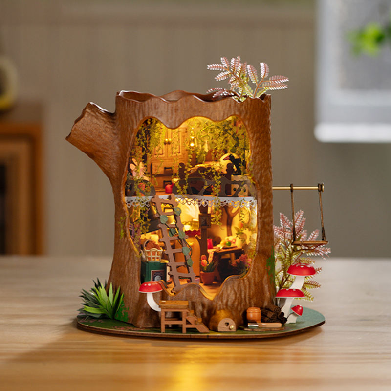 rolife若来童话树屋diy小屋微缩场景木屋拼装积木手工女生日礼物