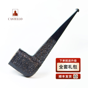意大利 Castello卡斯特罗 收藏KKKK 喷砂判官直斗进口石楠木斗