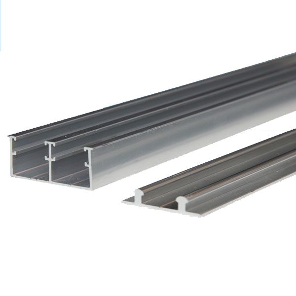 厂家直供玻璃门展柜橱柜滑轨滑道 兴达8厘地轮玻璃门上下轨1.2米