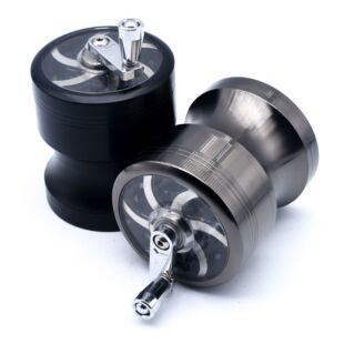 塑料52MM金属奖杯磨烟器研磨器四层grinder手动手摇烟具 跨境新款